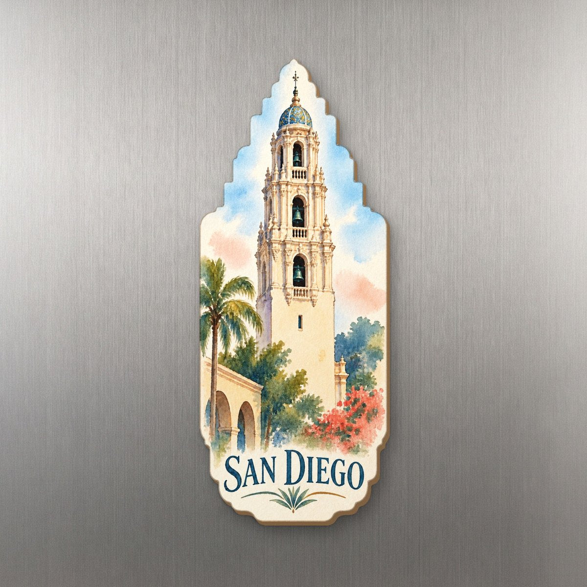 She's Choosing San Diego Magnet | Restrained Watercolor | S183-M