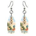 She's Choosing San Diego Earrings | Restrained Watercolor | S183