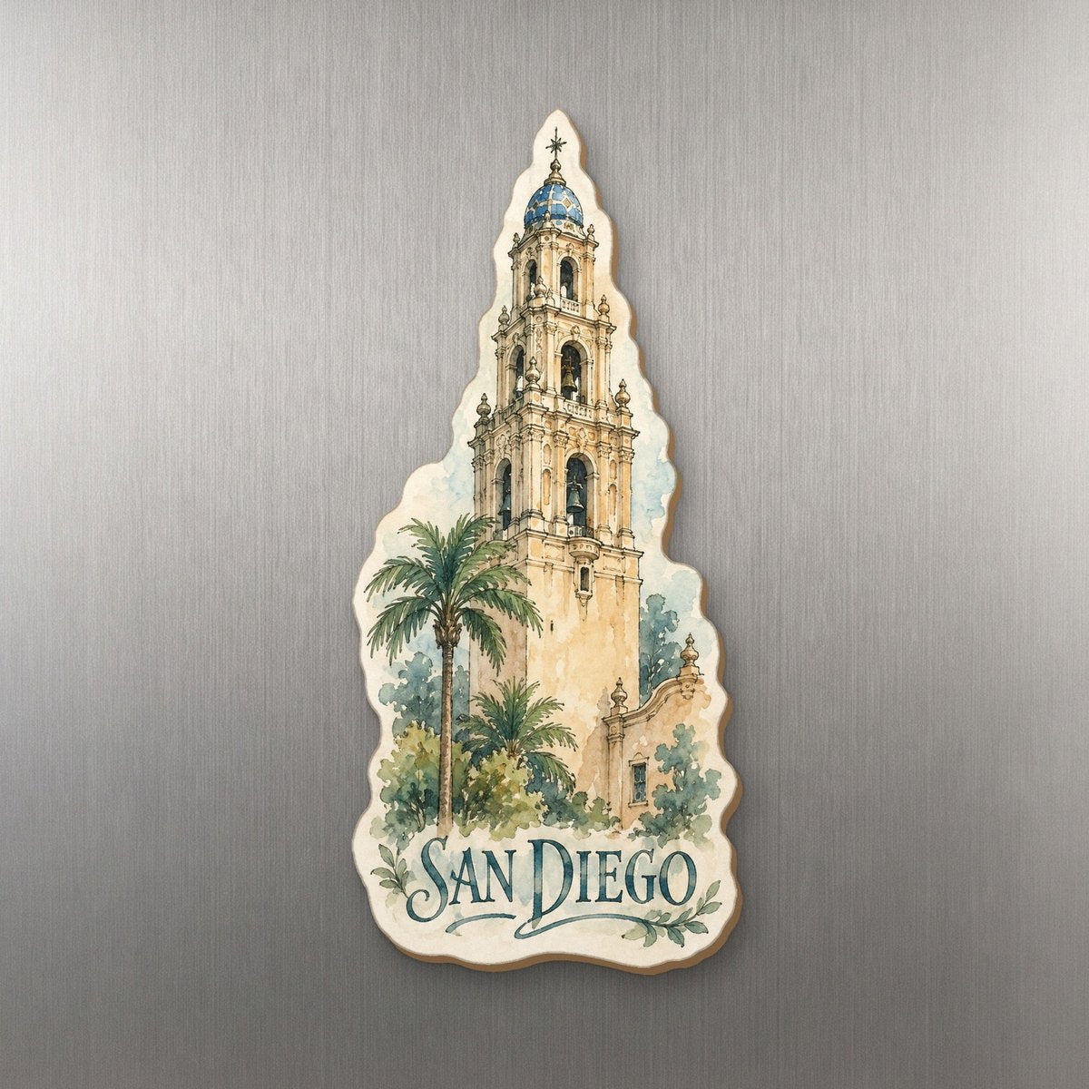 She's Choosing San Diego Magnet | Pen and Watercolor Wash | S184-M