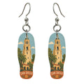 She's Choosing San Diego Earrings | Naive Folk Painting | S185