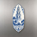 She's Choosing San Diego Magnet | Blue-And-White Ceramic Illustration | S186-M