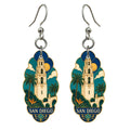 She's Choosing San Diego Earrings | Cloisonné-Inspired Graphic | S187