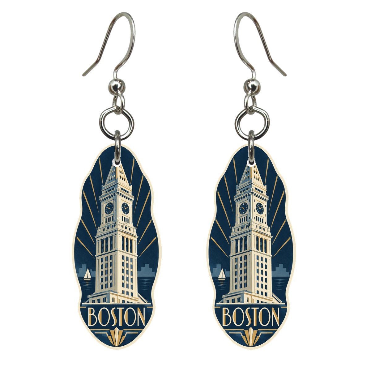 She's Choosing Boston Earrings | Art Deco | S213