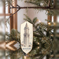She's Choosing Boston Ornament | Sparse Pointillism | S217-O