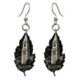 She's Choosing Boston Earrings | Scratchboard | S218