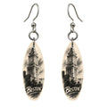She's Choosing Boston Earrings | Charcoal Gesture | S219