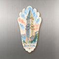 She's Choosing Boston Magnet | Restrained Watercolor | S220-M