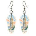 She's Choosing Boston Earrings | Restrained Watercolor | S220