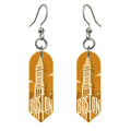 She's Choosing Boston Earrings | Typographic Illustration | S225