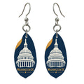 She's Choosing Washington DC Earrings | Negative-Space Silhouette | S227