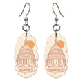 She's Choosing Washington DC Earrings | Continuous-Line Drawing | S228