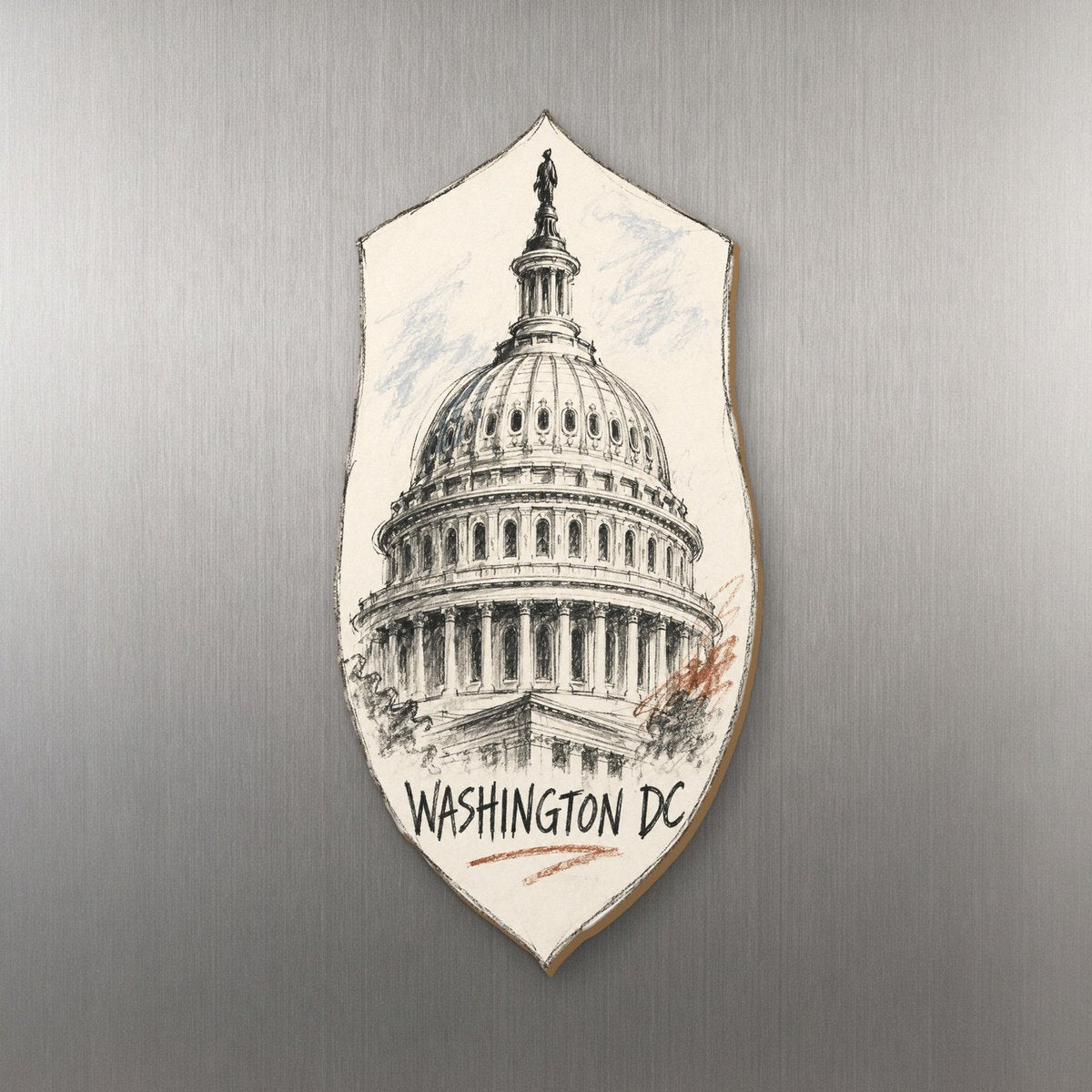 She's Choosing Washington DC Magnet | Loose Contour Sketch | S229-M