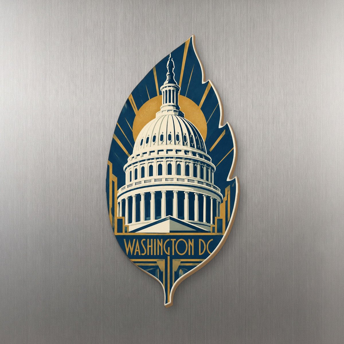 She's Choosing Washington DC Magnet | Art Deco | S231-M