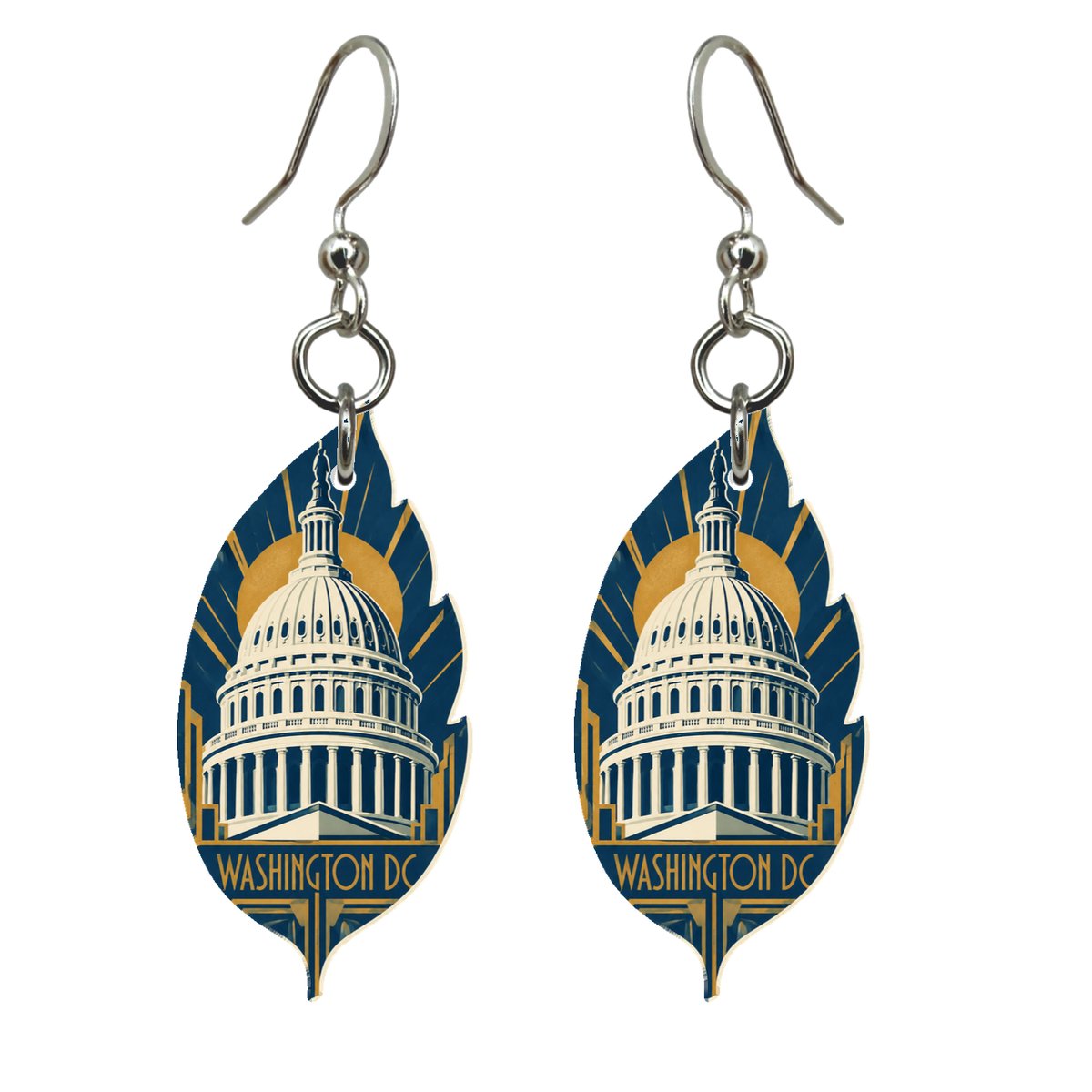 She's Choosing Washington DC Earrings | Art Deco | S231