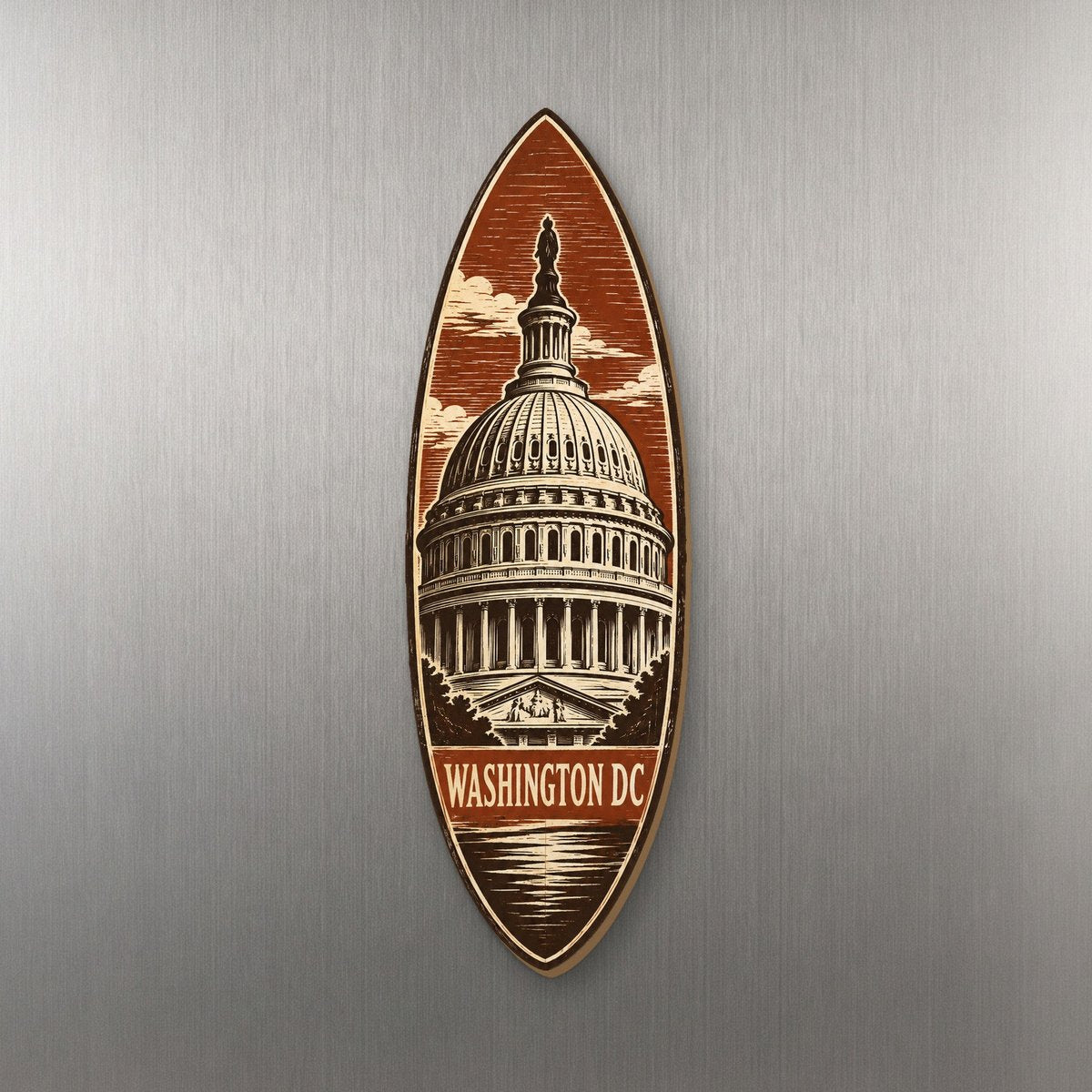 She's Choosing Washington DC Magnet | Woodcut | S232-M