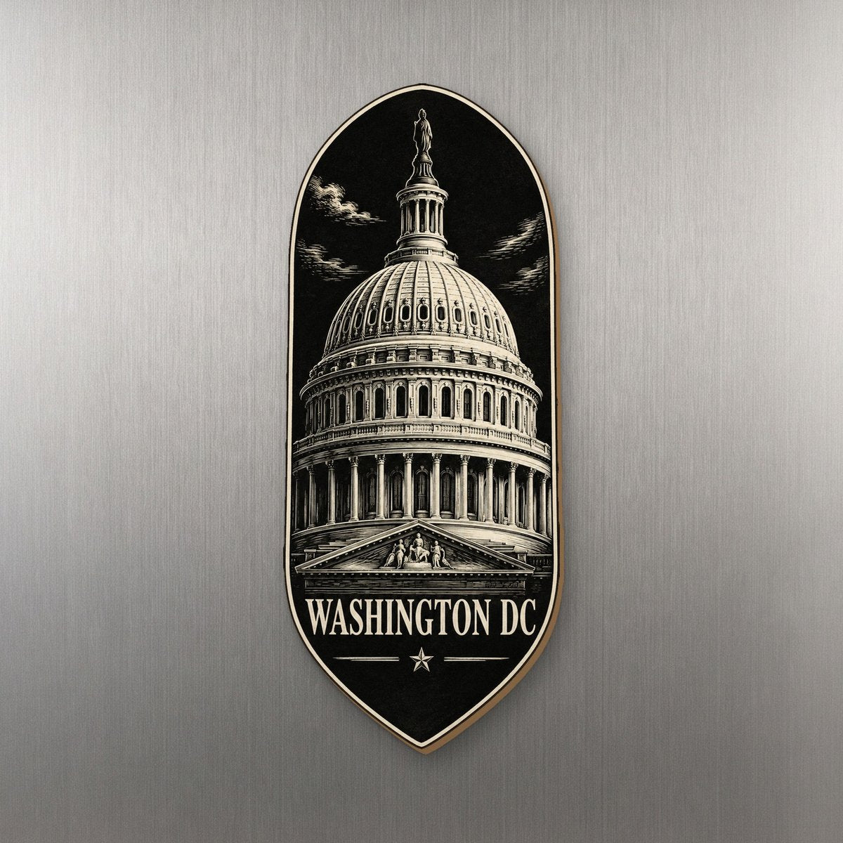 She's Choosing Washington DC Magnet | Scratchboard | S236-M