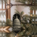She's Choosing Washington DC Ornament | Scratchboard | S236-O