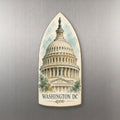 She's Choosing Washington DC Magnet | Pen and Watercolor Wash | S239-M