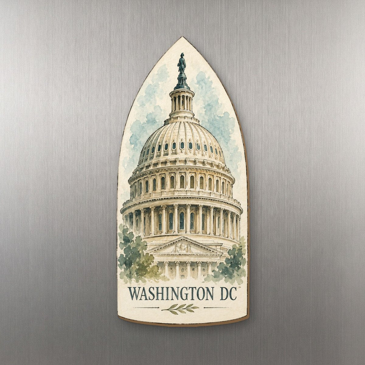 She's Choosing Washington DC Magnet | Pen and Watercolor Wash | S239-M