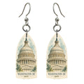 She's Choosing Washington DC Earrings | Pen and Watercolor Wash | S239