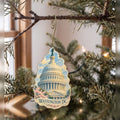 She's Choosing Washington DC Ornament | Colored Pencil over Gouache | S244-O