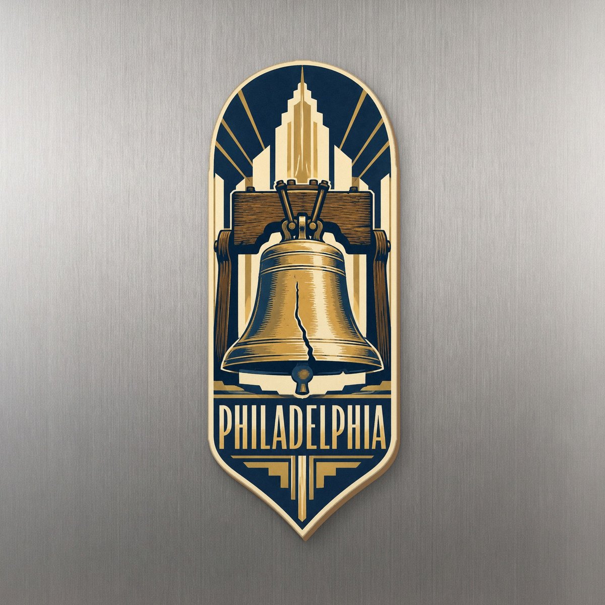 She's Choosing Philadelphia Magnet | Art Deco | S249-M