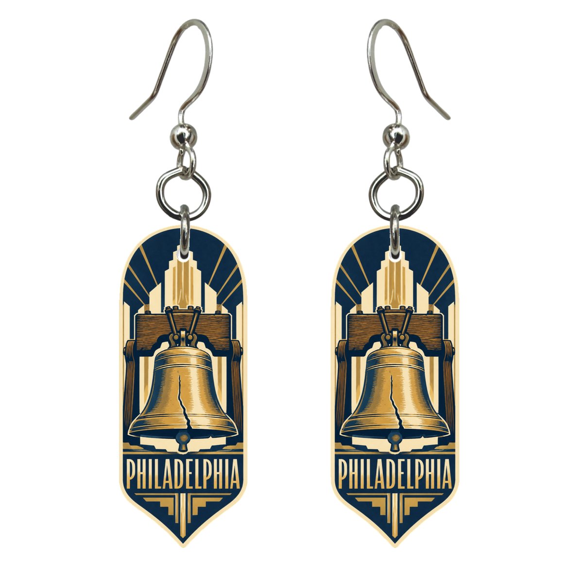 She's Choosing Philadelphia Earrings | Art Deco | S249