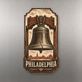 She's Choosing Philadelphia Magnet | Woodcut | S250-M