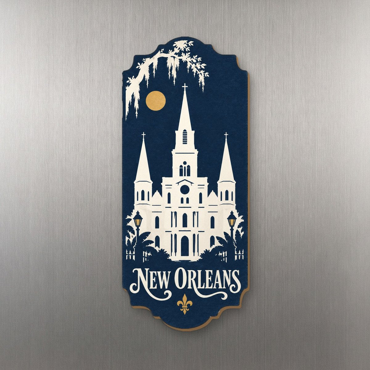 She's Choosing New Orleans Magnet | Negative-Space Silhouette | S263-M
