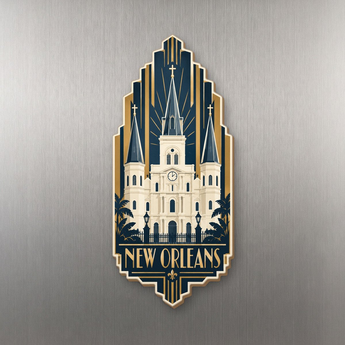 She's Choosing New Orleans Magnet | Art Deco | S267-M