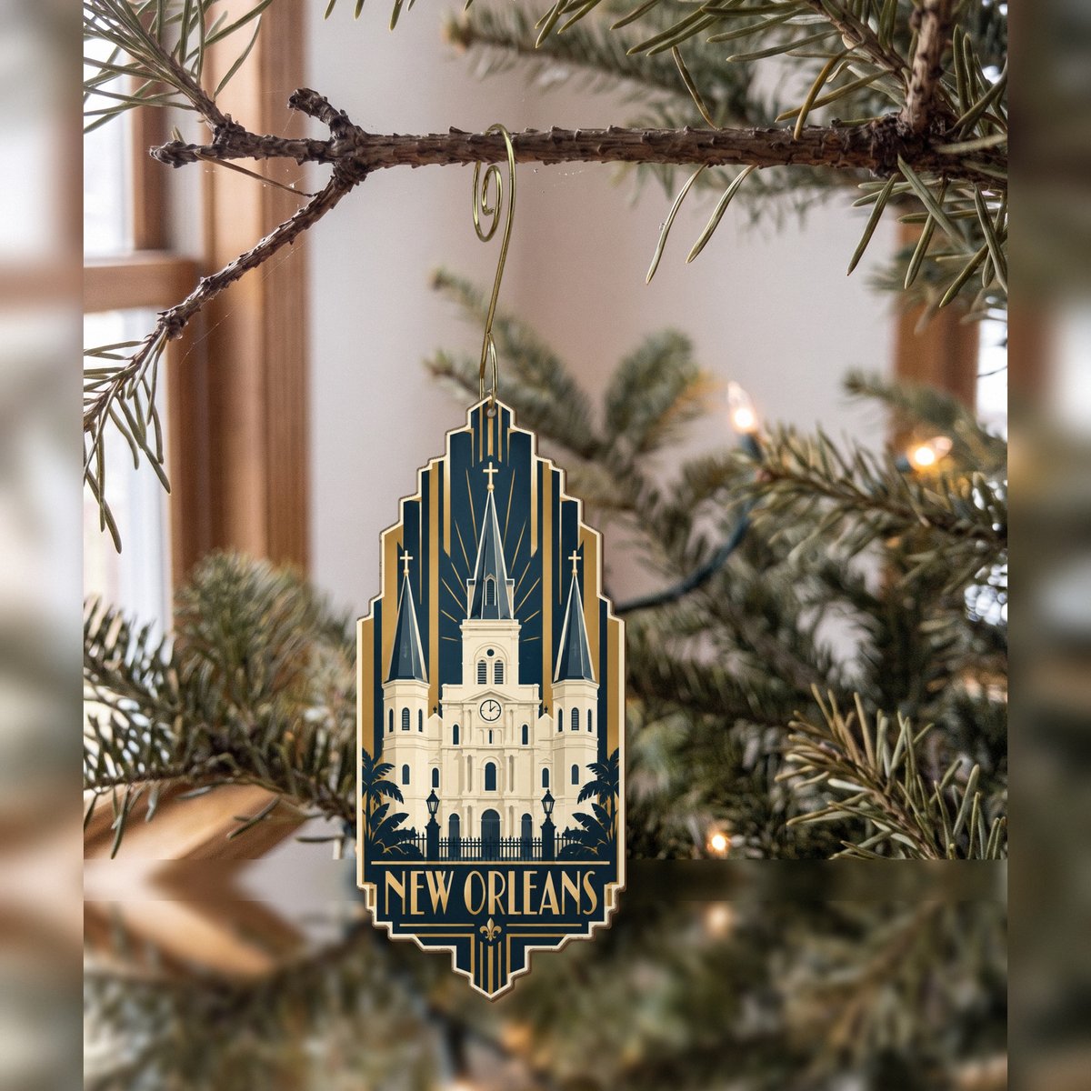 She's Choosing New Orleans Ornament | Art Deco | S267-O