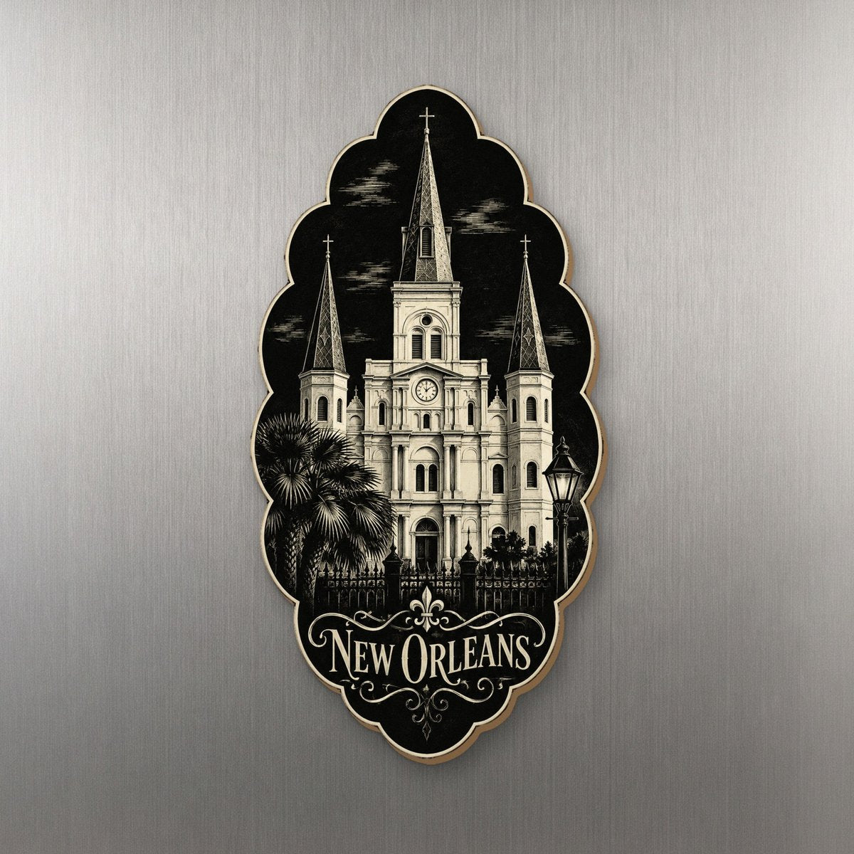 She's Choosing New Orleans Magnet | Scratchboard | S272-M