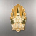 She's Choosing New Orleans Magnet | Typographic Illustration | S279-M