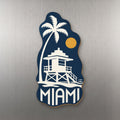 She's Choosing Miami Magnet | Negative-Space Silhouette | S281-M