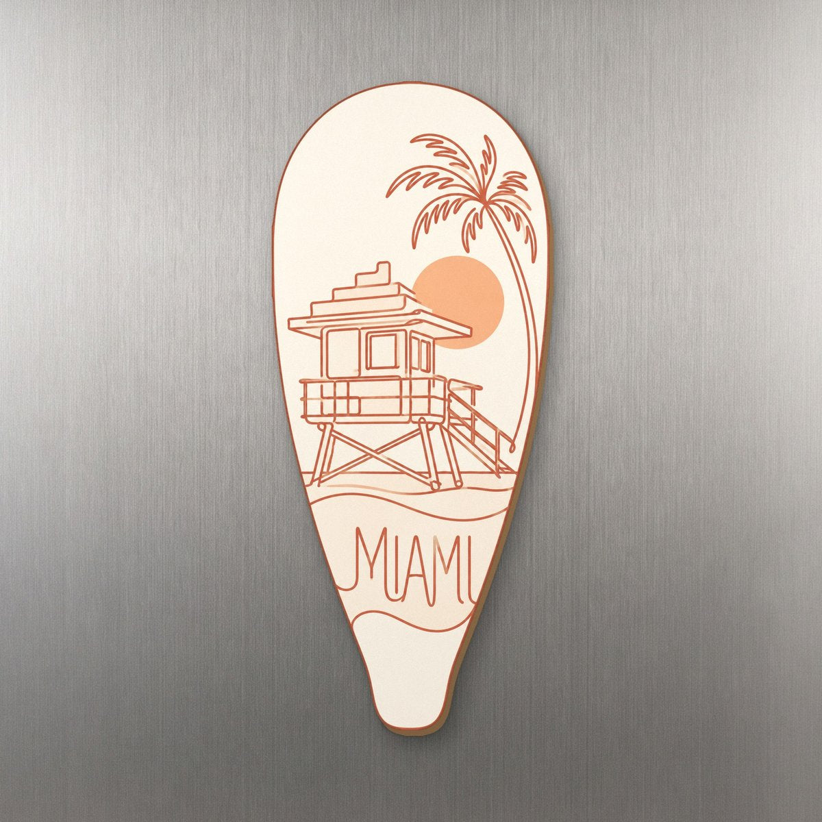 She's Choosing Miami Magnet | Continuous-Line Drawing | S282-M