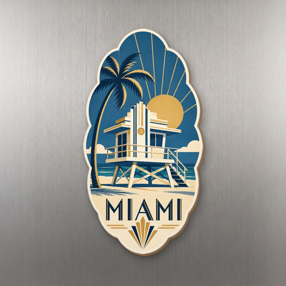 She's Choosing Miami Magnet | Art Deco | S285-M