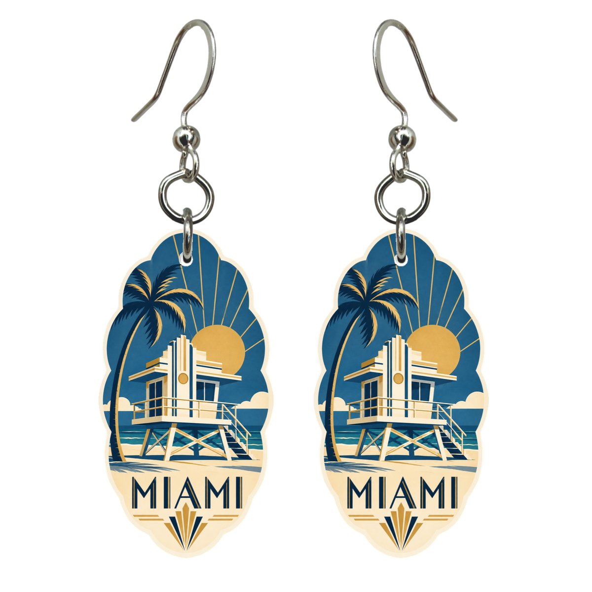 She's Choosing Miami Earrings | Art Deco | S285