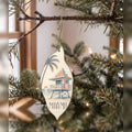 She's Choosing Miami Ornament | Sparse Pointillism | S289-O