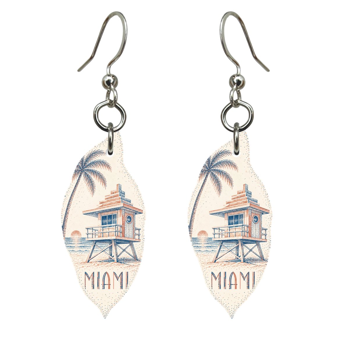 She's Choosing Miami Earrings | Sparse Pointillism | S289