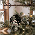 She's Choosing Miami Ornament | Scratchboard | S290-O
