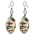She's Choosing Miami Earrings | Charcoal Gesture | S291