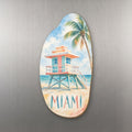 She's Choosing Miami Magnet | Restrained Watercolor | S292-M