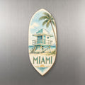 She's Choosing Miami Magnet | Pen and Watercolor Wash | S293-M