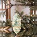 She's Choosing Miami Ornament | Pen and Watercolor Wash | S293-O