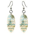 She's Choosing Miami Earrings | Pen and Watercolor Wash | S293