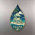 She's Choosing Miami Magnet | Cloisonné-Inspired Graphic | S296-M