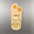 She's Choosing Miami Magnet | Typographic Illustration | S297-M