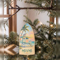 She's Choosing Miami Ornament | Colored Pencil over Gouache | S298-O