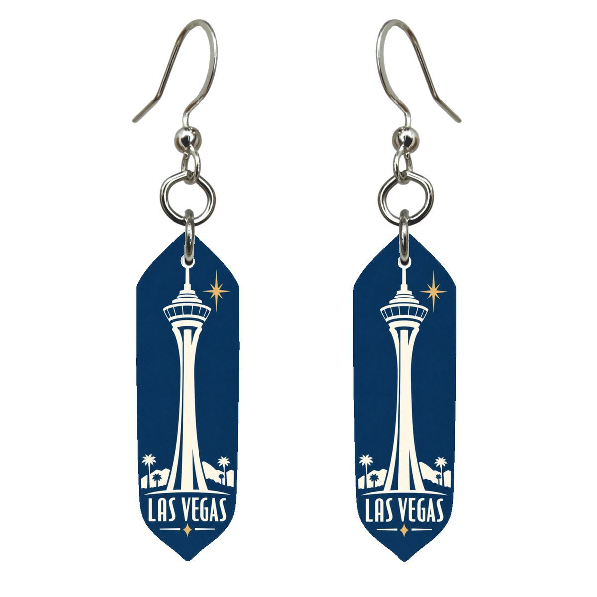 She's Choosing Las Vegas Earrings | Negative-Space Silhouette | S299