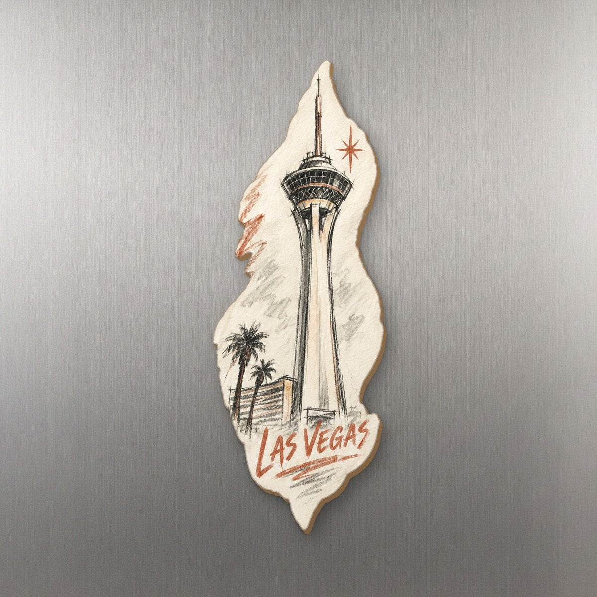 She's Choosing Las Vegas Magnet | Loose Contour Sketch | S301-M